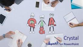  Presentation with cartoons - Amazing presentation having business meeting against cute cartoons backdrop and a lemonade colored foreground