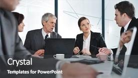  Presentation with meeting - PPT layouts featuring business meeting and working people background and a dark gray colored foreground