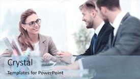  Presentation with business growth success biblical principles - Amazing slide deck having business meeting focus on beautifull backdrop and a  colored foreground