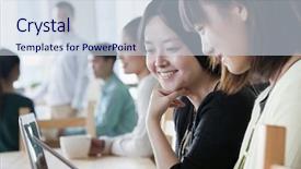  Presentation with cafeteria - Presentation theme consisting of santa costume for christmas background and a coral colored foreground