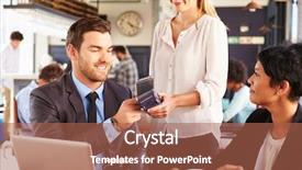  Presentation with payment platform - Audience pleasing slide set consisting of business meeting restaurant horizontal - businessman making payment by phone backdrop and a red colored foreground