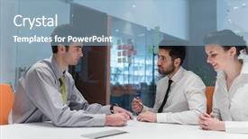  Presentation with life insurance - Audience pleasing PPT layouts consisting of business meeting with life insurance backdrop and a  colored foreground