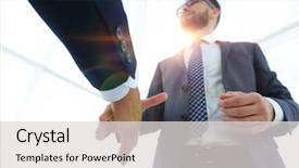  Presentation with two men climbing - PPT theme enhanced with business men going to make background and a light gray colored foreground