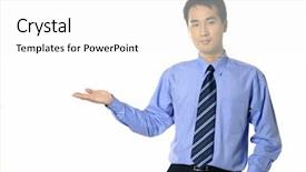  Presentation with company presentation - Amazing theme having business men show his presentation backdrop and a white colored foreground