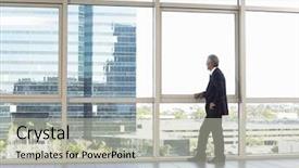  Presentation with full length portrait two men women brown sweater - Audience pleasing slide deck consisting of business men standing - full length of middle age backdrop and a  colored foreground