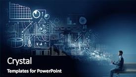  Presentation with nurse and mobile phone - Colorful slide deck enhanced with business mobility - man using his mobile phone backdrop and a black colored foreground