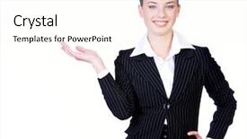  Presentation with weight loss woman showing - Colorful presentation enhanced with business model presentation - attractive woman show you something backdrop and a  colored foreground