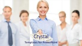  Presentation with joint venture crowdfunding money business - Cool new slide deck with business and money concept - smiling backdrop and a  colored foreground