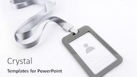  Presentation with business card - Slide set consisting of business-name-tag-identity-badge background and a  colored foreground