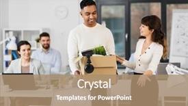  Presentation with new office - Amazing presentation having intruduce - business new job and corporate backdrop and a coral colored foreground