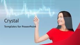  Presentation with new technology - Presentation featuring business new technology and money background and a light blue colored foreground