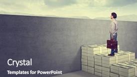  Presentation with future - Amazing PPT theme having business obstacles - money will make my future backdrop and a dark gray colored foreground