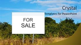  Presentation with advertising - Cool new slides with business of buying and sell backdrop and a light blue colored foreground