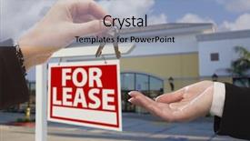  Presentation with front office - Colorful presentation theme enhanced with business office and for lease backdrop and a light blue colored foreground