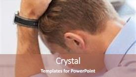  Presentation with health money insurance concept - Slide set enhanced with business office and health concept - stressed businessman at work background and a coral colored foreground