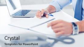  Presentation with education - Cool new presentation theme with business office school and education backdrop and a light blue colored foreground