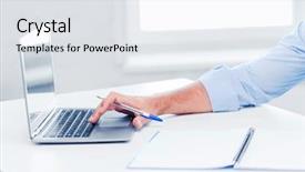  Presentation with education - PPT theme with business office school and education background and a sky blue colored foreground