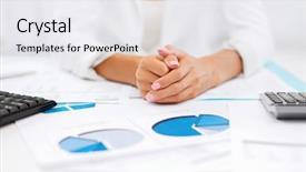  Presentation with business report - Theme with business office tax school background and a white colored foreground