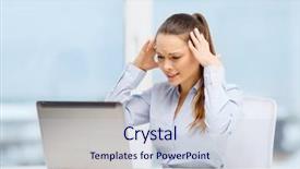  Presentation with technology - Slide set featuring business office and technology concept background and a lemonade colored foreground