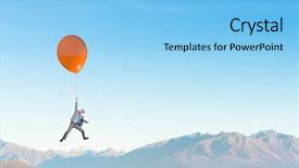  Presentation with business opportunity - Colorful PPT theme enhanced with business opportunity - escape and fly away mixed backdrop and a  colored foreground