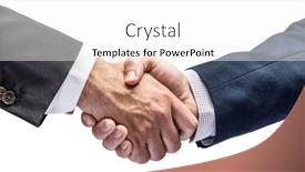  Presentation with political - Slide deck enhanced with business-or-political-partnership-concept background and a white colored foreground