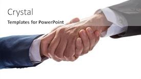  Presentation with political - PPT theme consisting of business-or-political-partnership-concept background and a  colored foreground