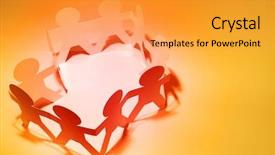  Presentation with hands holding - Theme featuring spiritual science music art background and a violet colored foreground.