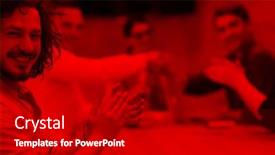  Presentation with business partner - Colorful slide set enhanced with business partner shake hands on meetinig in modern office building backdrop and a black colored foreground