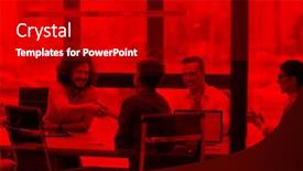  Presentation with business partner - Slide set enhanced with business partner shake hands on meetinig in modern office building background and a black colored foreground