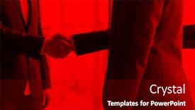  Presentation with business partner - Beautiful slide set featuring business partner shake hands on meetinig in modern office building backdrop and a black colored foreground