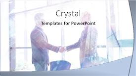  Presentation with business partner - Audience pleasing slide deck consisting of business partner shake hands on meetinig in modern office building backdrop and a white colored foreground