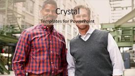  Presentation with aged - Colorful PPT layouts enhanced with business partnering - two middle aged make colleagues backdrop and a lemonade colored foreground