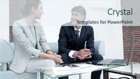  Presentation with joint - PPT layouts consisting of business partners analyze the results background and a sky blue colored foreground