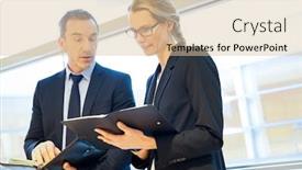  Presentation with agenda - PPT theme with business-partners-checking-dates background and a lemonade colored foreground