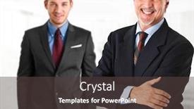  Presentation with partners - Beautiful PPT layouts featuring business partners backdrop and a dark gray colored foreground