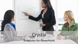  Presentation with giving - Beautiful presentation theme featuring business people african american hispanic - businesswoman giving presentation to female backdrop and a light gray colored foreground