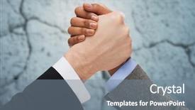  Presentation with wrestling - Audience pleasing PPT layouts consisting of business people and competition concept - close up of two people hands arm wrestling over concrete wall background backdrop and a gray colored foreground