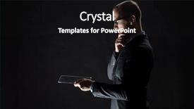  Presentation with black technology - Audience pleasing presentation consisting of business people and future technology concept - close up of businessman with transparent tablet pc computer over black backdrop and a black colored foreground
