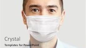  Presentation with medical business - Slides featuring business-people-and-pandemic-concept background and a white colored foreground