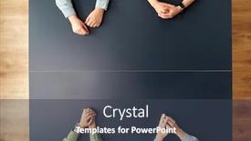  Presentation with team work - Cool new presentation with business-people-and-team-work backdrop and a tawny brown colored foreground