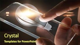  Presentation with black people - Audience pleasing theme consisting of business people and technology concept - hands with smartphone and lightbulb projection over black background backdrop and a tawny brown colored foreground