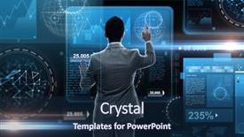  Presentation with black technology - Cool new PPT layouts with business people big data backdrop and a navy blue colored foreground