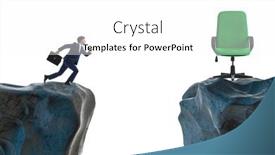  Presentation with people promotion - Slides featuring business-people-competing-for-promotion and a white colored foreground