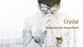  Presentation with office buildings - Slide deck enhanced with business-people-deadline-and-stress background and a sky blue colored foreground