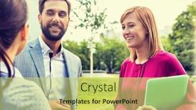  Presentation with whiskey business plan - Slide deck enhanced with business-people-discussing-plans background and a yellow colored foreground