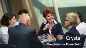  Presentation with software - Cool new PPT theme with senoir investors and young software backdrop and a wine colored foreground