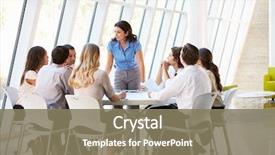  Presentation with board meeting - PPT layouts having business people having board meeting background and a violet colored foreground