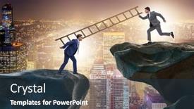  Presentation with helping - PPT layouts enhanced with business-people-helping-to-go background and a tawny brown colored foreground