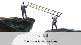  Presentation with helping - Slides consisting of business-people-helping-to-go background and a white colored foreground