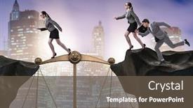  Presentation with fair - Amazing presentation design having business people in fair business concept backdrop and a tawny brown colored foreground